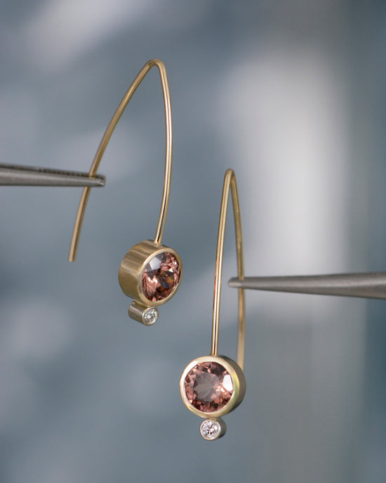 Zircon Drop Earrings