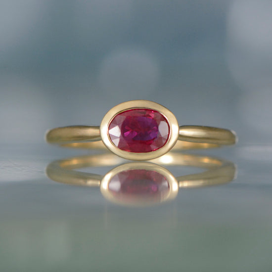 Ruby Bezel Ring