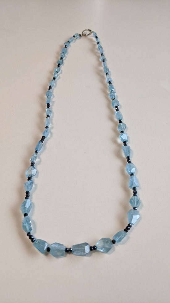 Aquamarine and Spinel Necklace