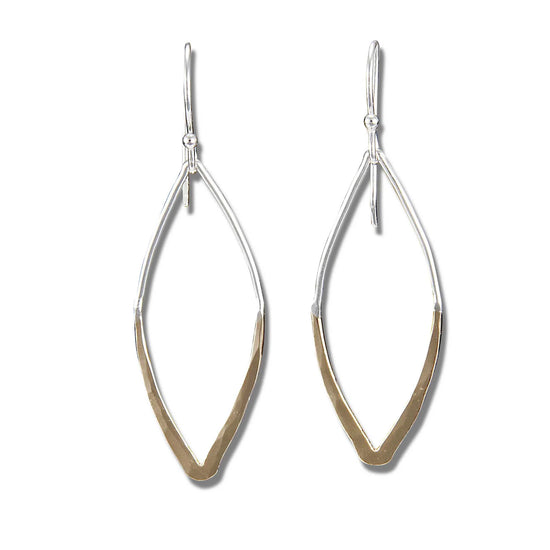 Dangling Dipped Marquise Earring
