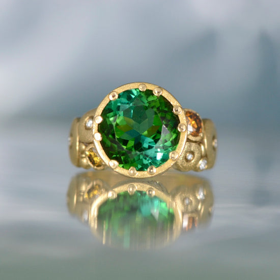 Orchard Green Tourmaline Ring