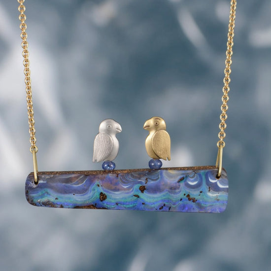 Strange Characters and Fable Animals Opal Pendant