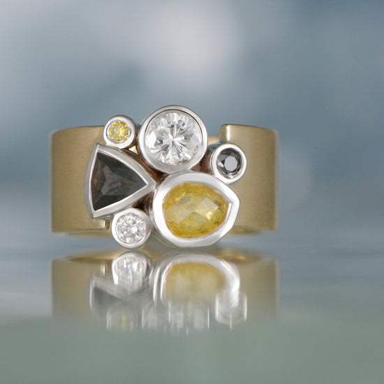 Diamond Cluster Ring