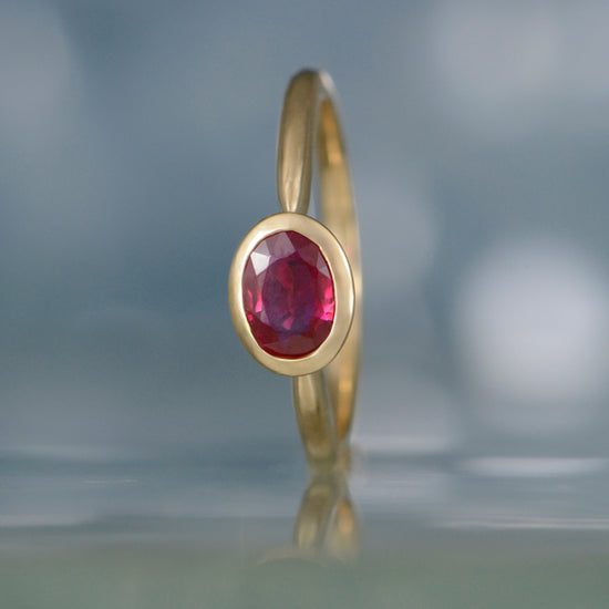 Ruby Bezel Ring