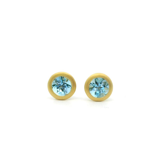 Aquamarine Stud Earrings