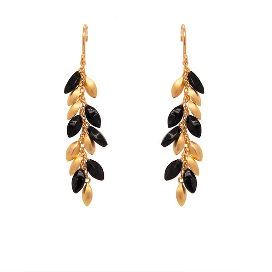 Bliss Black Spinel Earrings