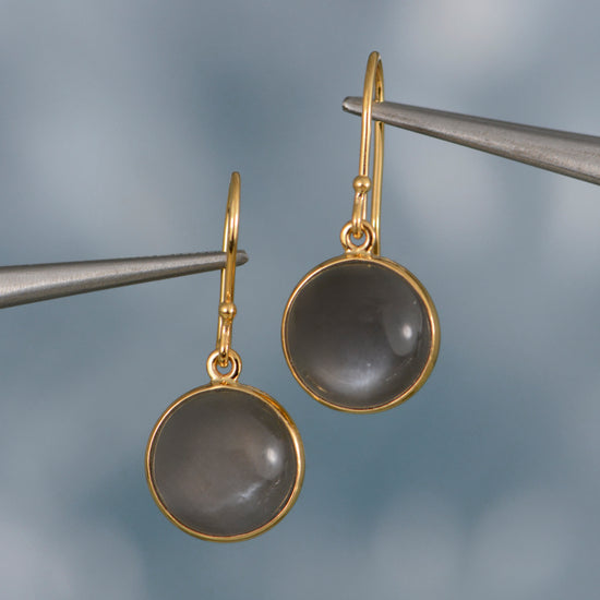 Black Moonstone Earrings