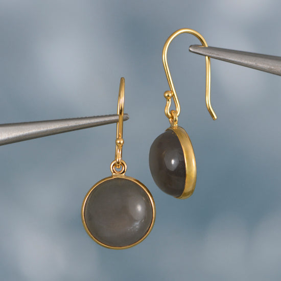 Black Moonstone Earrings