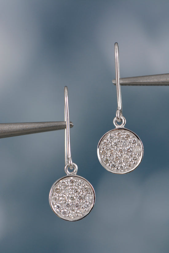 Full Circle Diamond Dangle Earring