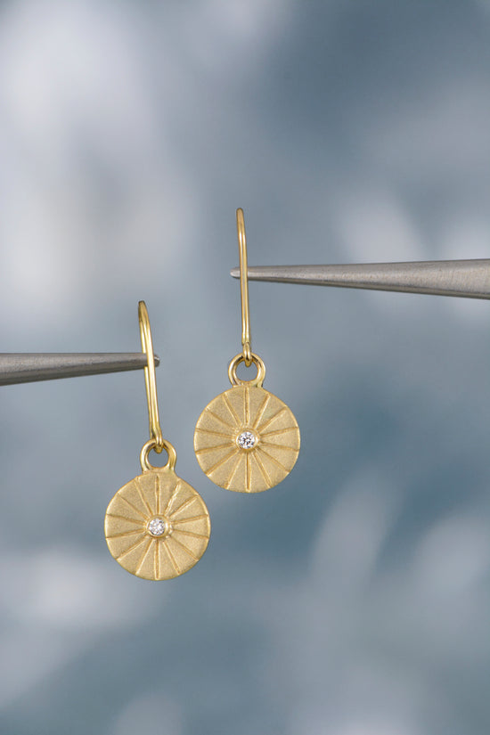 Diamond Starburst Dangle Earring