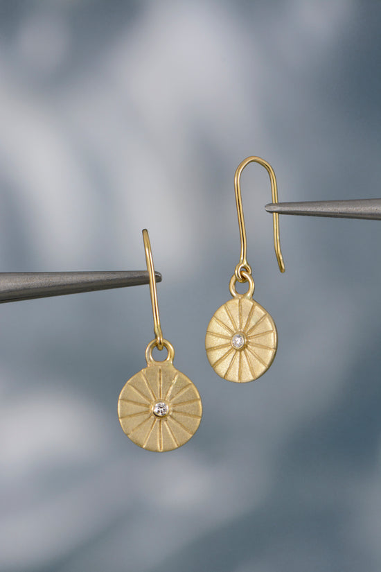 Diamond Starburst Dangle Earring