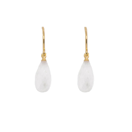 Rainbow Moonstone Drop Earrings