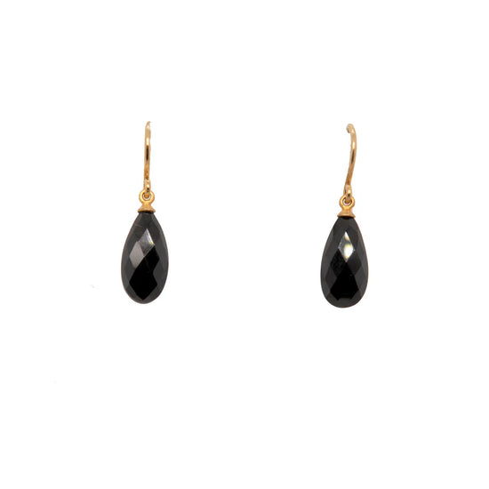 Black Spinel Drop Earrings