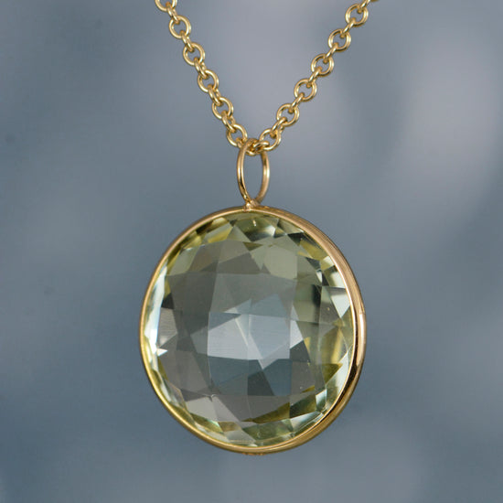 Green Amethyst Pendant