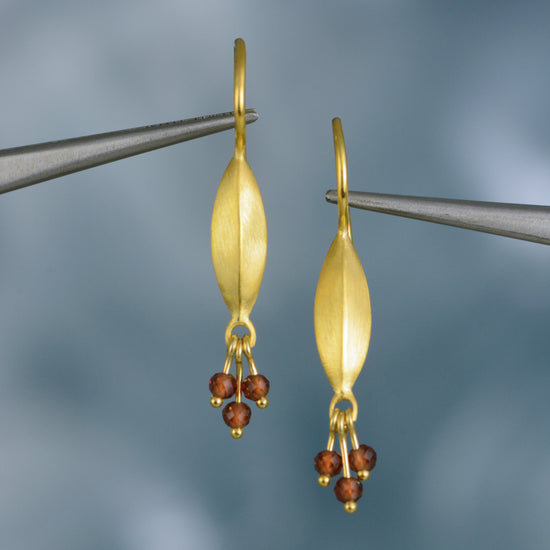 Bliss Cluster Garnet Earring