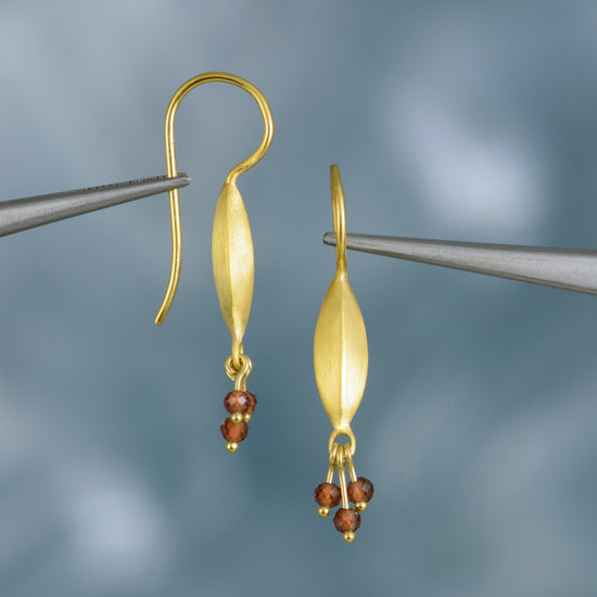Bliss Cluster Garnet Earring