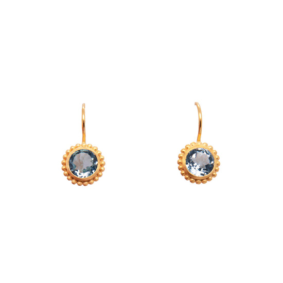 Blue Topaz Drop Earrings