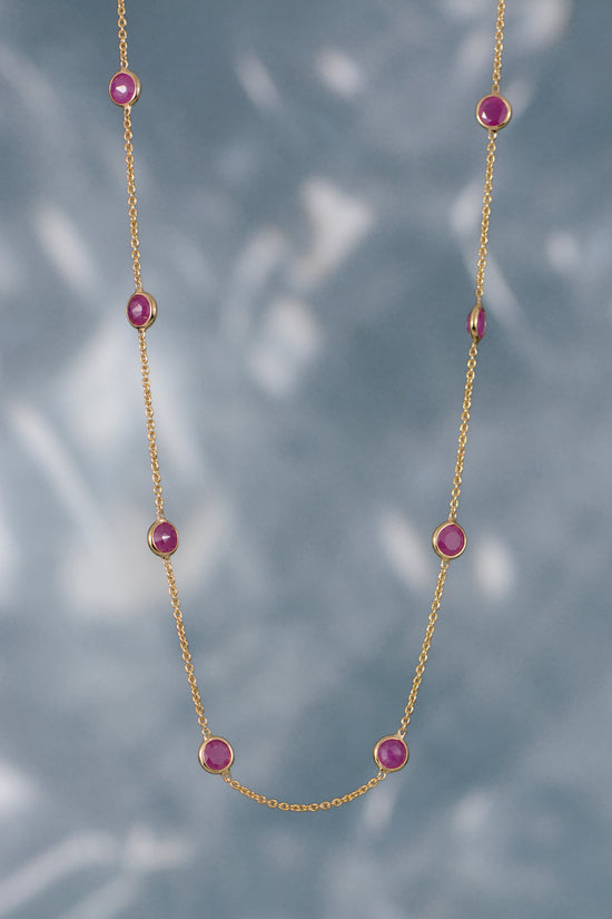 Ruby Station Necklace