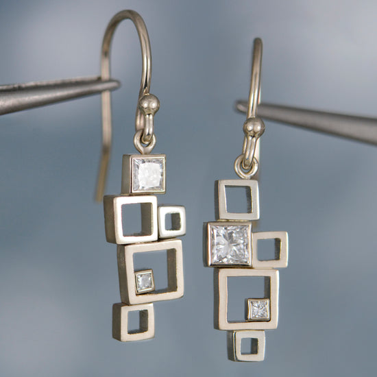 Tiny Cube Earrings
