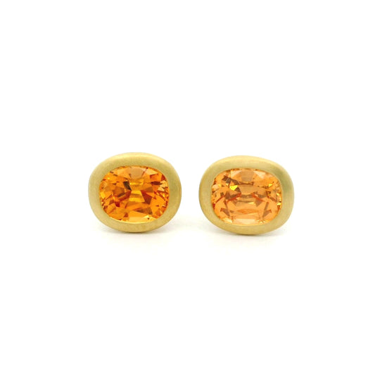 Spessartite Garnet  Stud Earrings