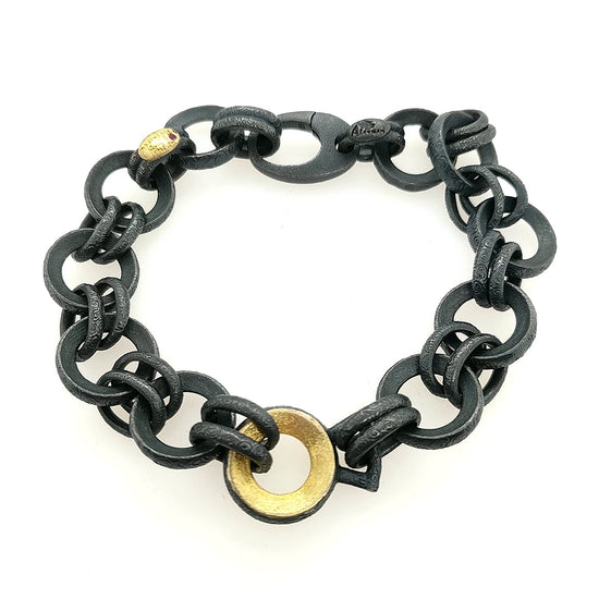 Sterling and Yellow Gold Bracelet