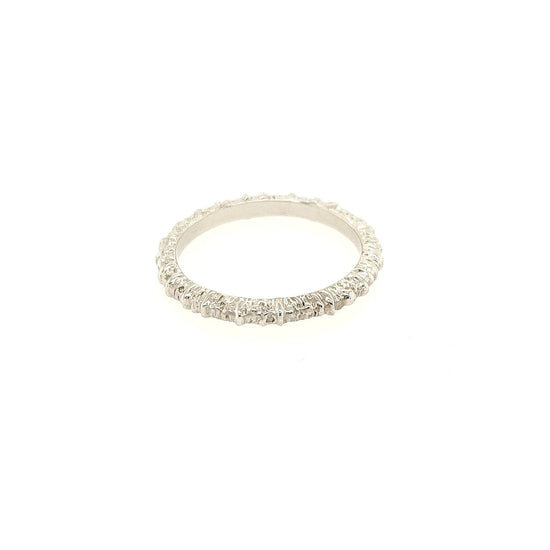 Aspen Stacking Band - White Gold