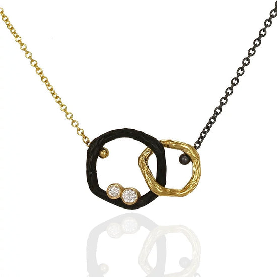 Pebble Link Diamond Pendant