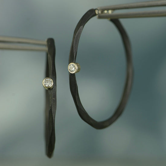 Rogue River Diamond Hoop Earrings
