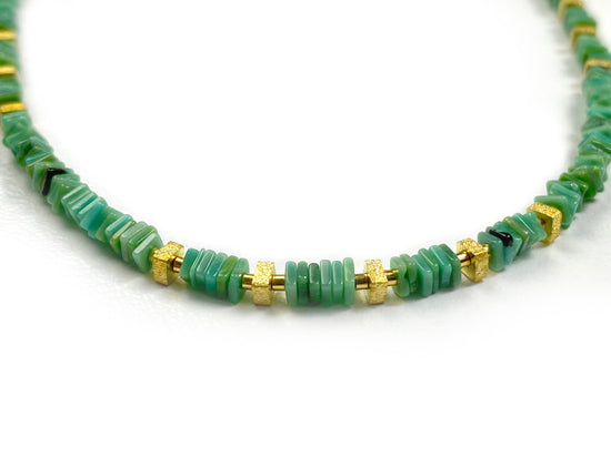 Platten Green Turquoise Necklace