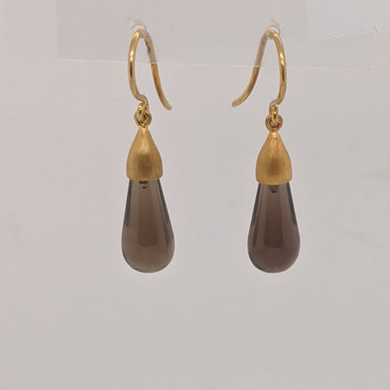 Smokey Quartz Drop Earrings