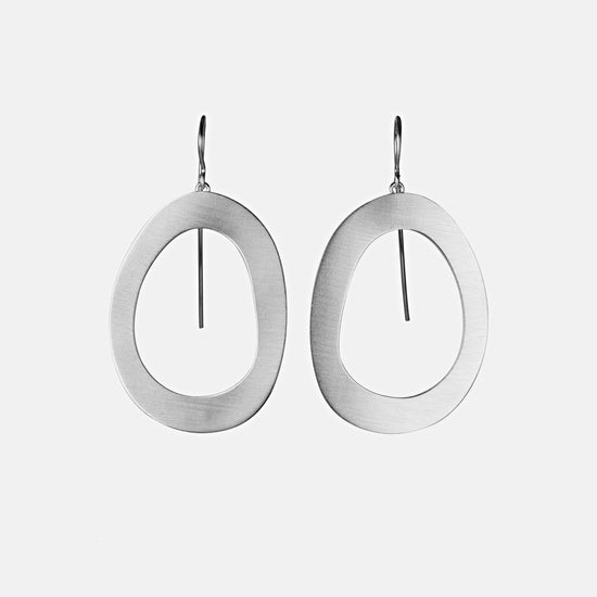 Stepping Stone Link Wire Earrings